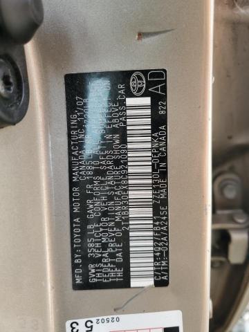 2008 Toyota Corolla Ce VIN: 2T1BR30EX8C921090 Lot: 50124714