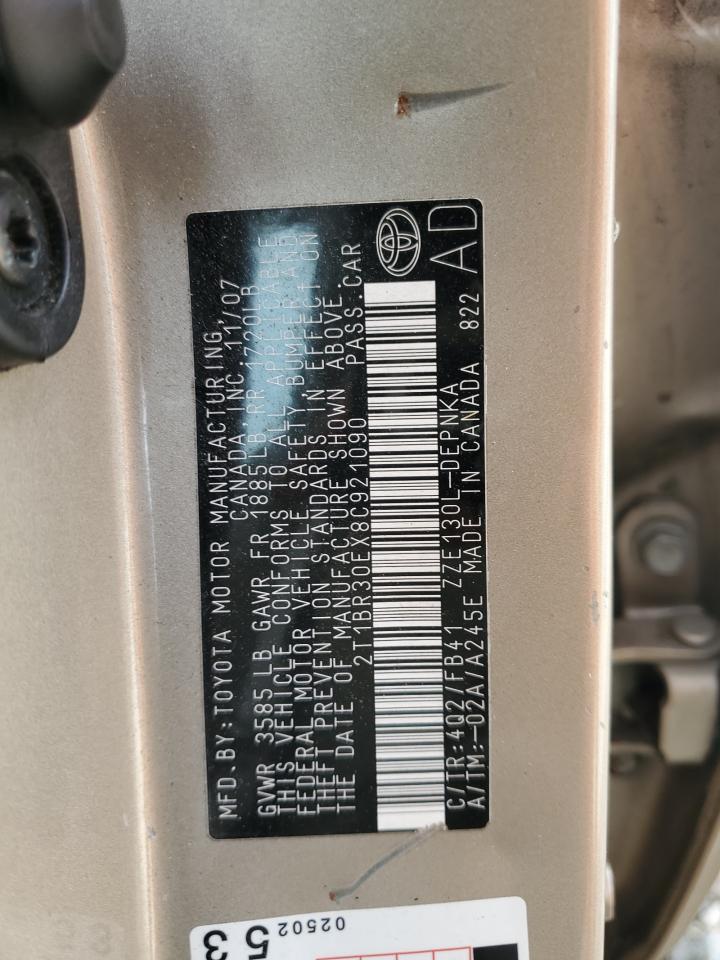 2T1BR30EX8C921090 2008 Toyota Corolla Ce