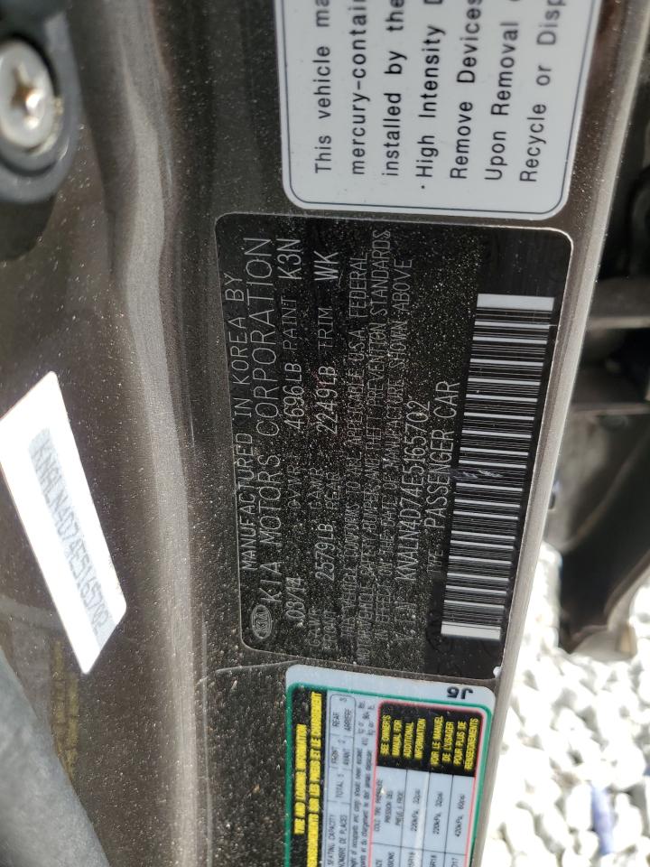 KNALN4D74E5165702 2014 Kia Cadenza Premium