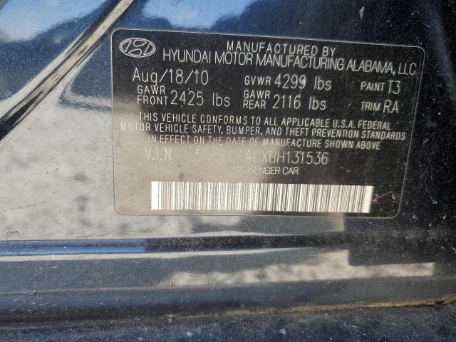2011 Hyundai Sonata Se VIN: 5NPEC4ACXBH131536 Lot: 49774004
