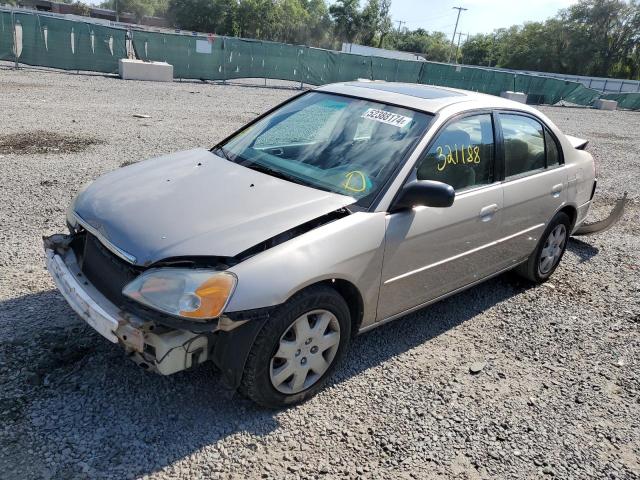 2002 Honda Civic Ex VIN: 1HGES26712L073705 Lot: 52388174