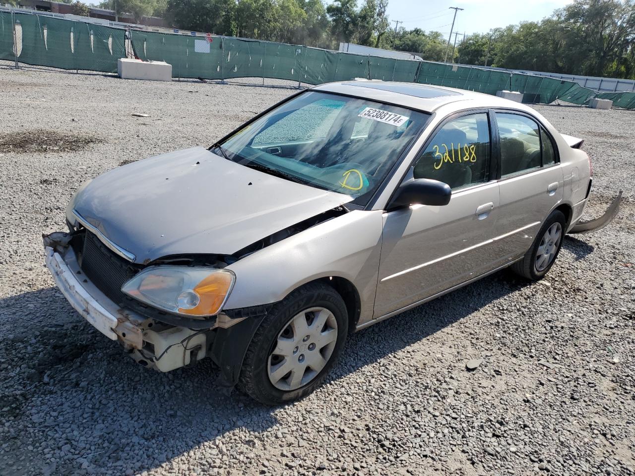 1HGES26712L073705 2002 Honda Civic Ex