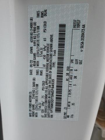 2022 Ford F350 Super Duty VIN: 1FT8W3DT5NEF64535 Lot: 51351594
