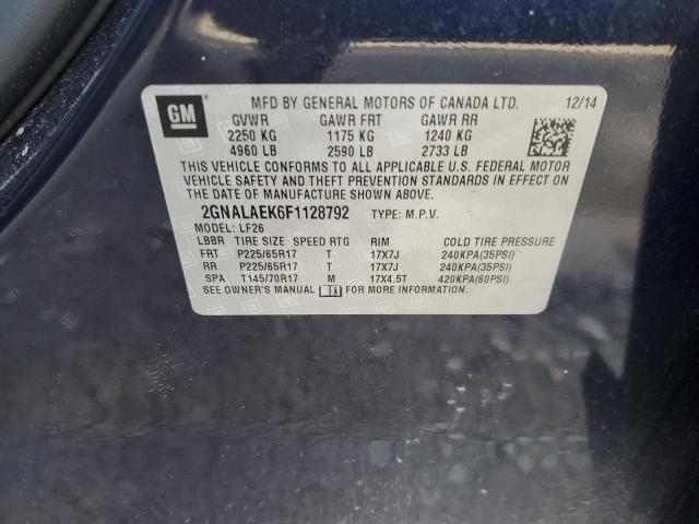 2GNALAEK6F1128792 2015 Chevrolet Equinox Ls