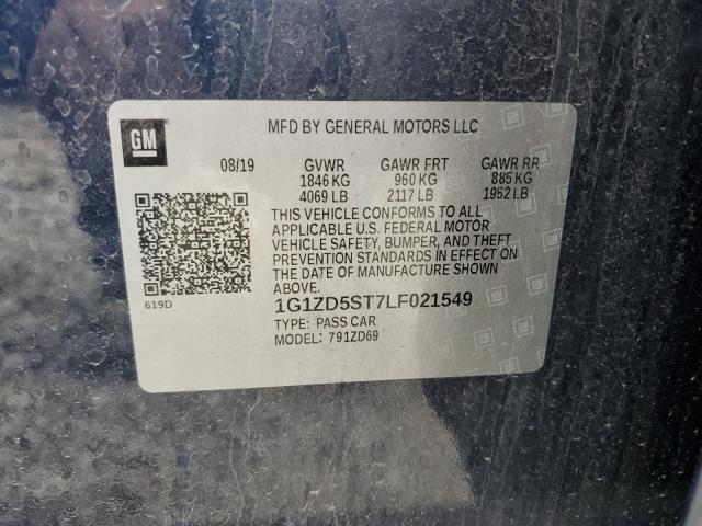 2020 CHEVROLET MALIBU LT - 1G1ZD5ST7LF021549