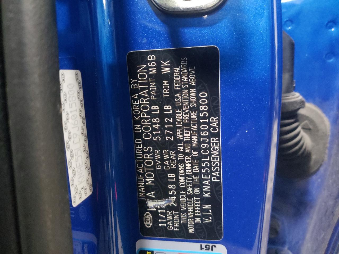 KNAE55LC9J6015800 2018 Kia Stinger Gt2