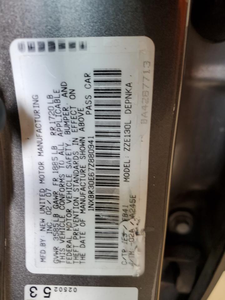 1NXBR30E67Z880941 2007 Toyota Corolla Ce