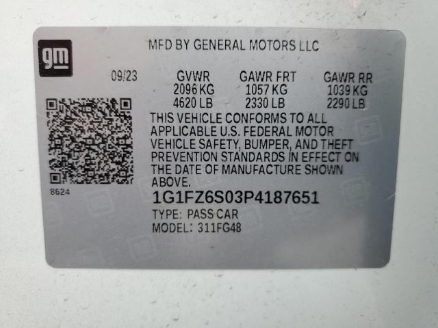 1G1FZ6S03P4187651 Chevrolet Bolt EUV P 12