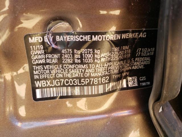 WBXJG7C03L5P78162 BMW X1 SDRIVE2 12