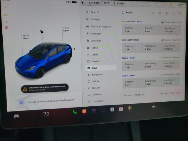 2022 Tesla Model Y VIN: 7SAYGDEEXNF367445 Lot: 51049144