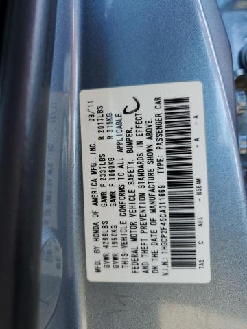 1HGCP2F45CA011669 | 2012 Honda accord lxp