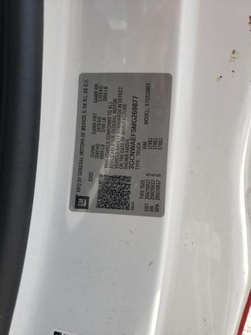 2021 Chevrolet Silverado C1500 VIN: 3GCNWAEF5MG269877 Lot: 51702784