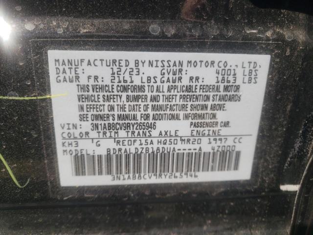 2024 Nissan Sentra Sv VIN: 3N1AB8CV9RY265946 Lot: 49182744