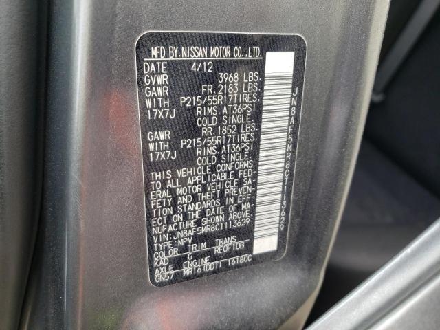 2012 Nissan Juke S VIN: JN8AF5MR8CT113629 Lot: 51970684