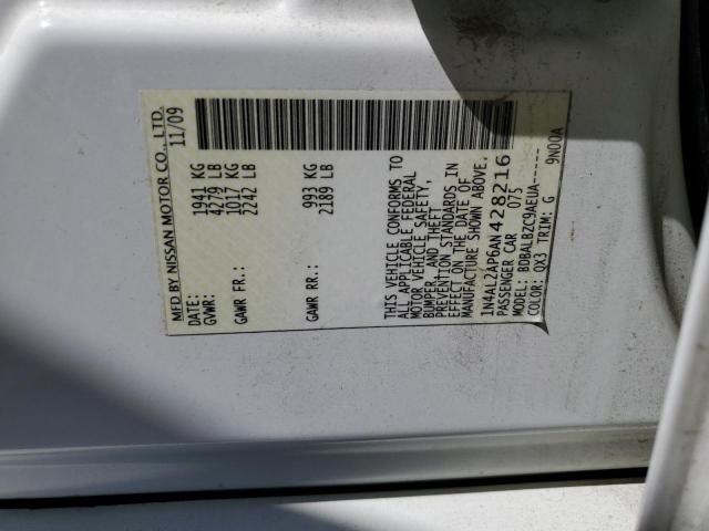 2010 Nissan Altima Base VIN: 1N4AL2AP6AN428216 Lot: 45949454