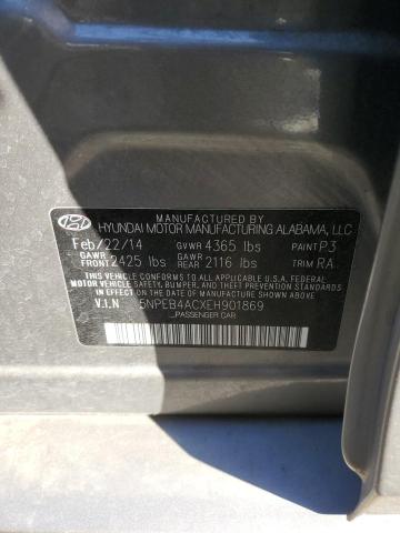 2014 Hyundai Sonata Gls VIN: 5NPEB4ACXEH901869 Lot: 51908984