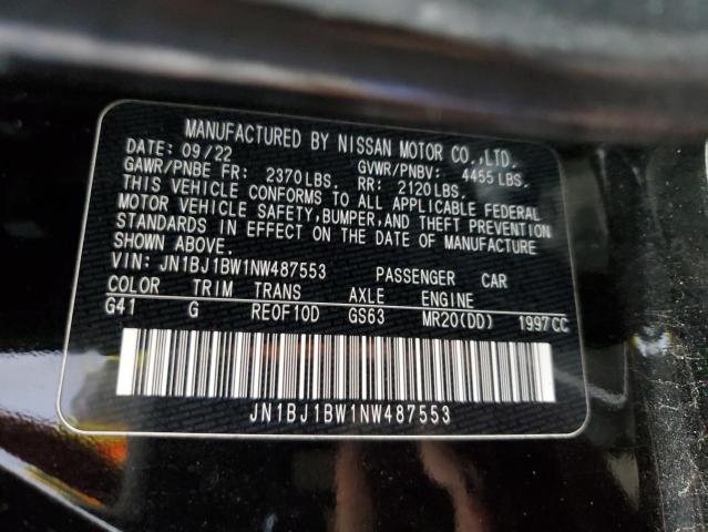 2022 Nissan Rogue Sport Sv VIN: JN1BJ1BW1NW487553 Lot: 52550854