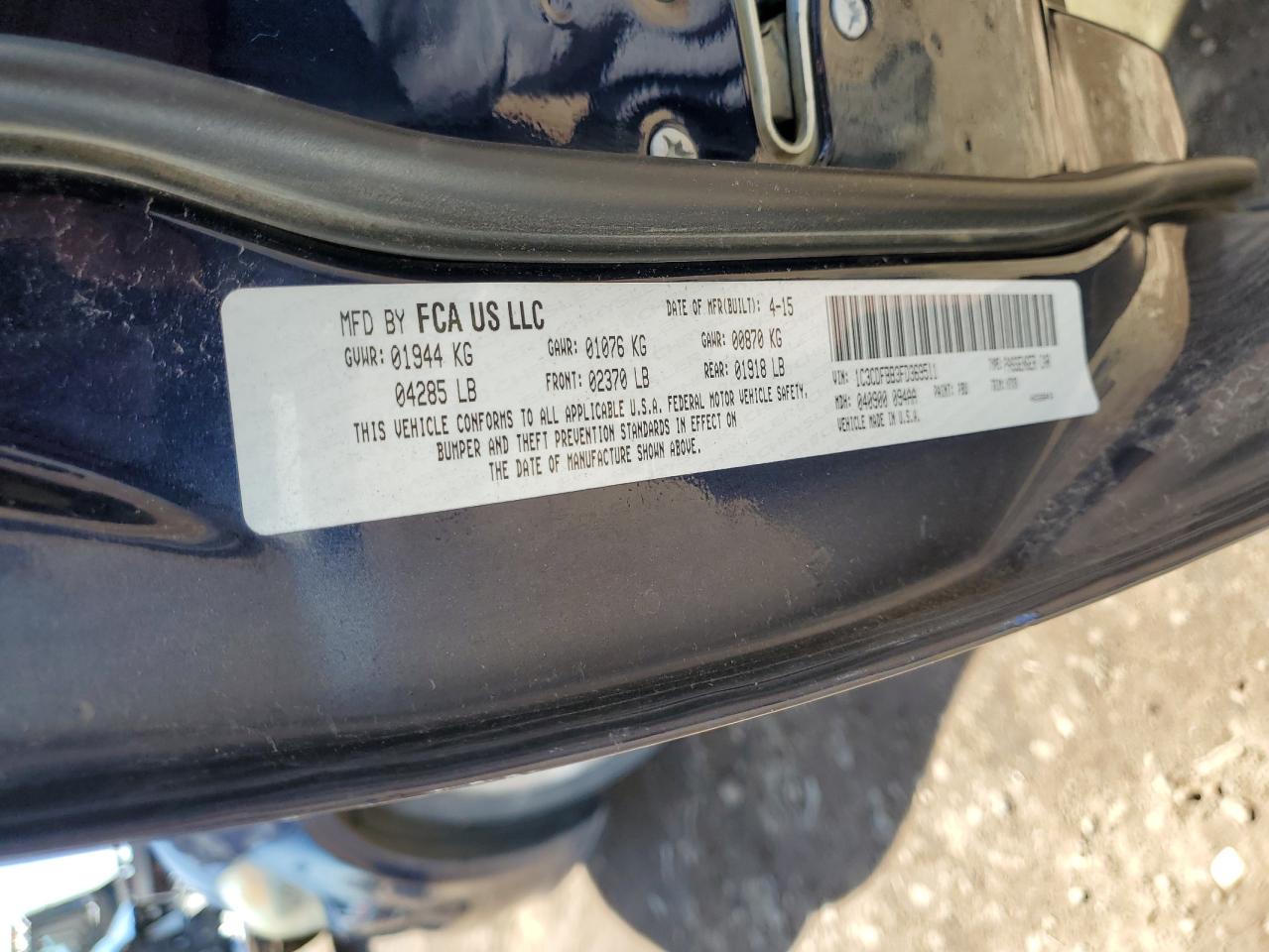 1C3CDFBB3FD369511 2015 Dodge Dart Sxt