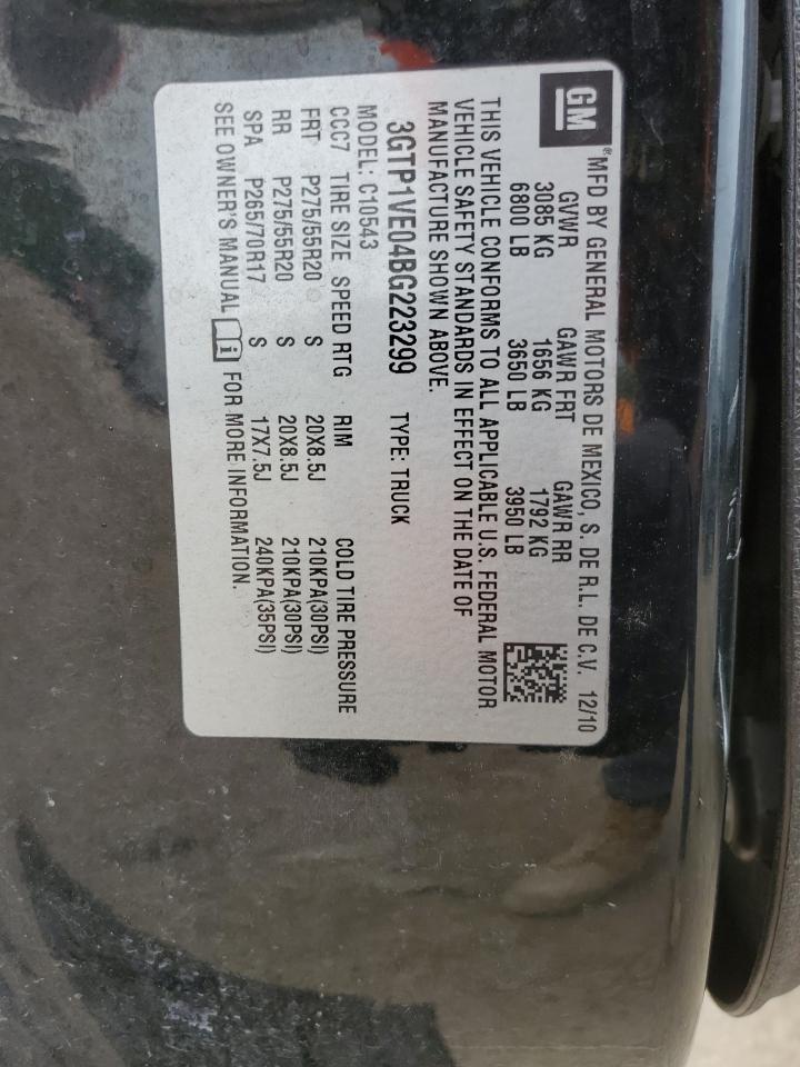 3GTP1VE04BG223299 2011 GMC Sierra C1500 Sle