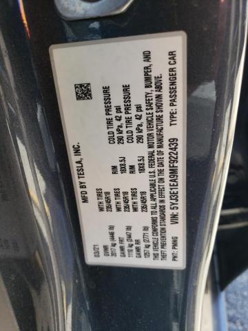 2021 TESLA MODEL 3 - 5YJ3E1EA9MF922439