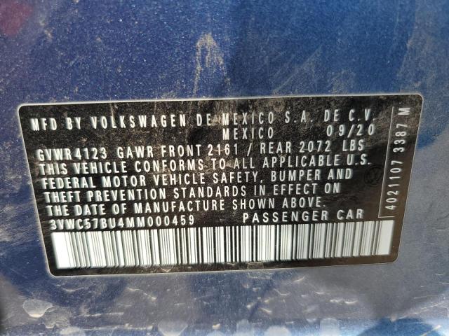 2021 VOLKSWAGEN JETTA S - 3VWC57BU4MM000459