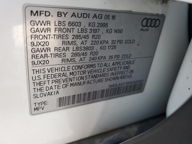 Lot #2503067935 2017 AUDI Q7 PREMIUM salvage car