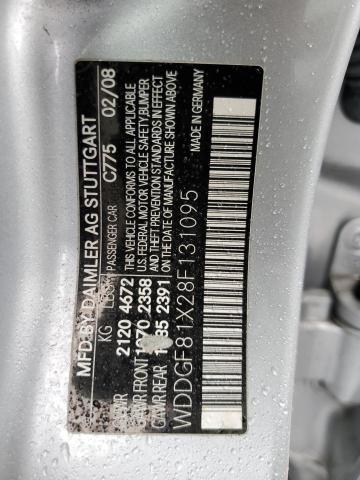 2008 Mercedes-Benz C 300 4Matic VIN: WDDGF81X28F131095 Lot: 50055604