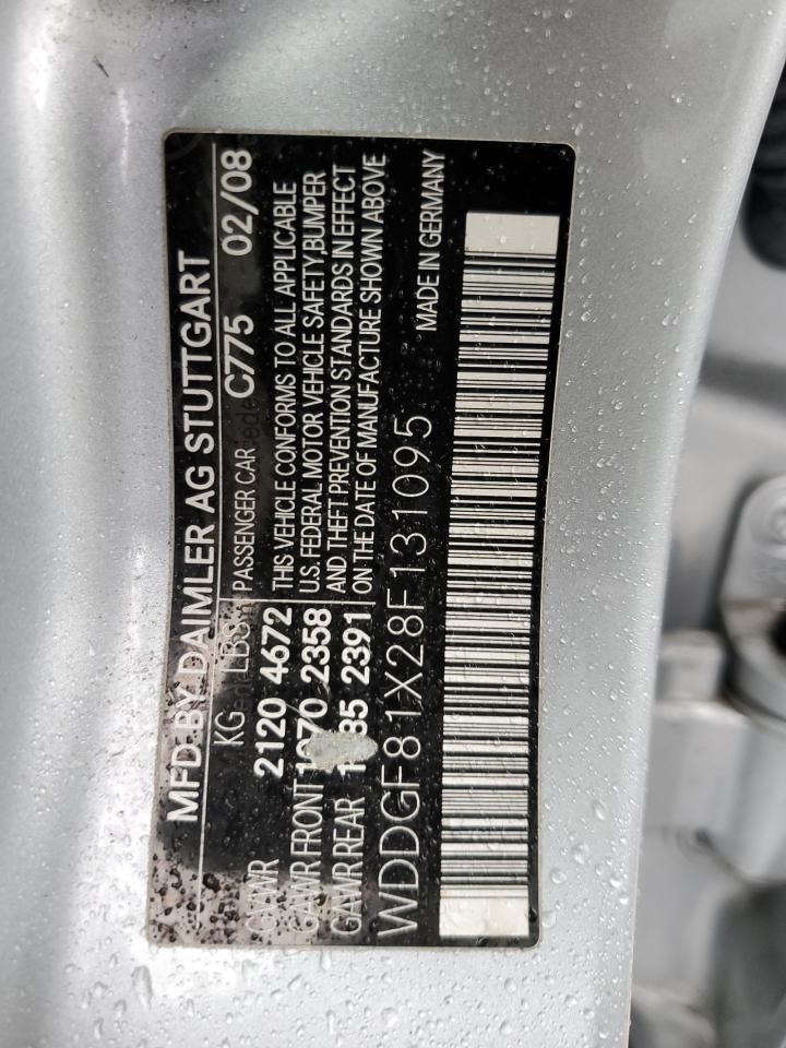 WDDGF81X28F131095 2008 Mercedes-Benz C 300 4Matic