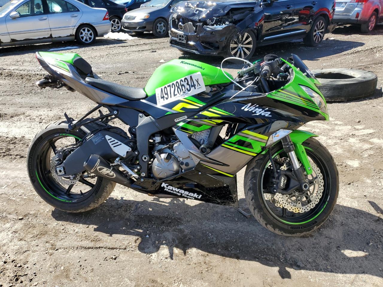 2019 Kawasaki Ninja ZX-6R at PA - Grantville, Copart lot 47313054 