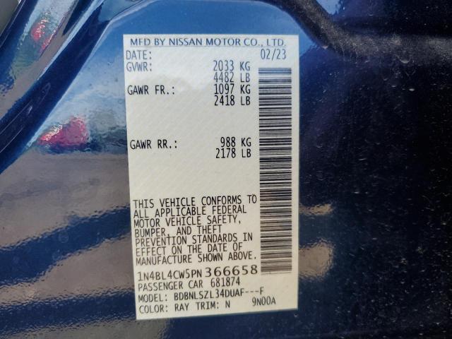 2023 NISSAN ALTIMA SR - 1N4BL4CW5PN366658