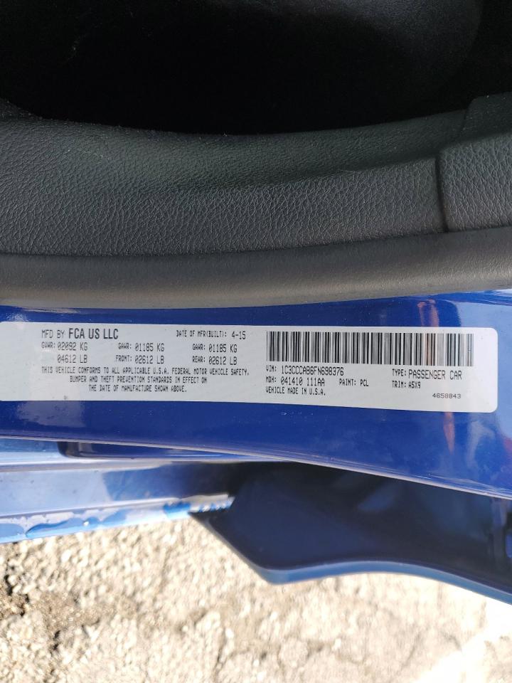 1C3CCCAB6FN698376 2015 Chrysler 200 Limited