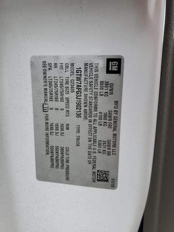 2018 GMC Savana G2500 VIN: 1GTW7AFG3J1902136 Lot: 51625134