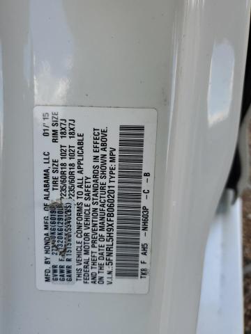 2015 HONDA ODYSSEY TO - 5FNRL5H9XFB060201
