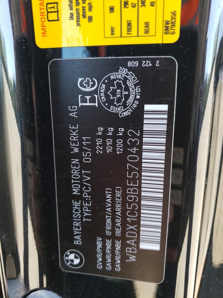 WBADX1C59BE570432 2011 BMW 335 Is