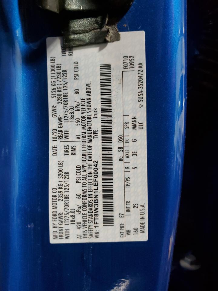1FT8W3BN1LEF00042 2020 Ford F350 Super Duty