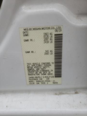 2020 Nissan Altima S VIN: 1N4BL4BV9LC146258 Lot: 50491074