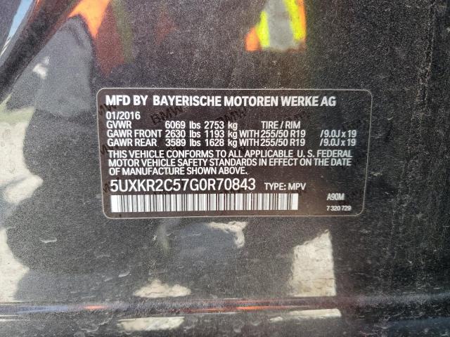 2016 BMW X5 SDRIVE3 5UXKR2C57G0R70843