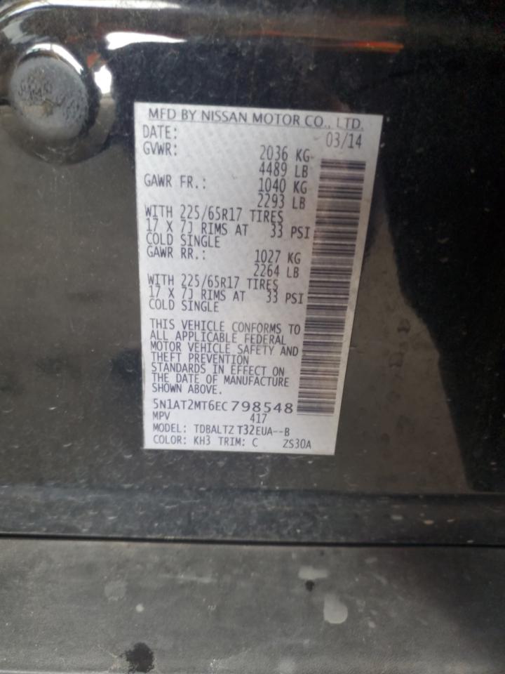 5N1AT2MT6EC798548 2014 Nissan Rogue S