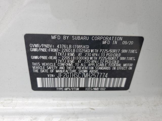 2021 SUBARU CROSSTREK - JF2GTHSC7MH257774
