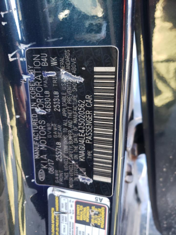 KNAGU4LE4J5020562 2018 Kia Optima Hybrid