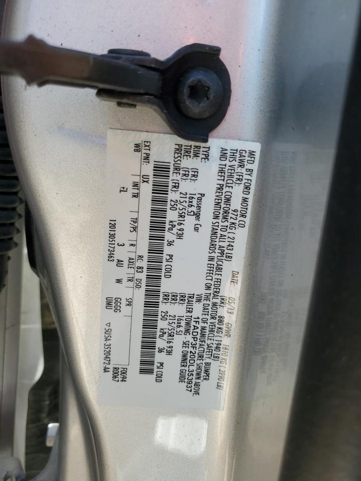 1FADP3F20DL353937 2013 Ford Focus Se