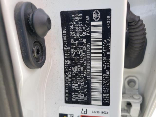 VIN 4T1BF1FK3FU114593 2015 Toyota Camry, LE no.13