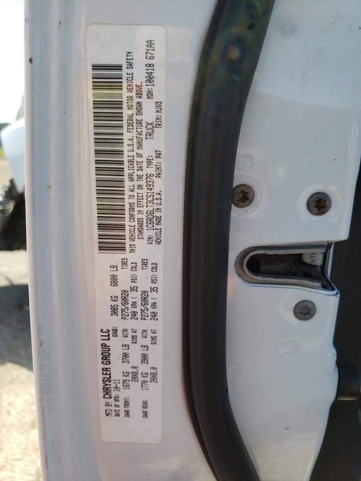 1C6RD6LT3CS149376 2012 Dodge Ram 1500 Slt