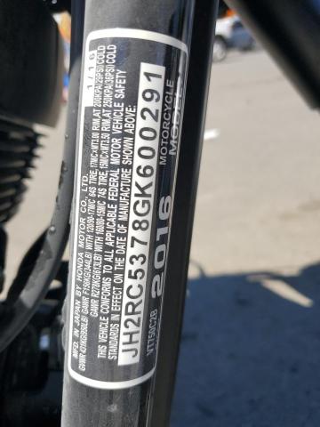 2016 HONDA VT750 C2B JH2RC5378GK600291