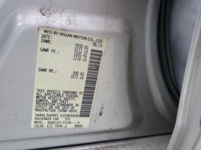 2015 NISSAN ALTIMA 2.5 - 1N4AL3AP9FC109000