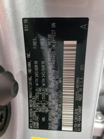 2018 Toyota Highlander Se VIN: 5TDJZRFH8JS536527 Lot: 51084754