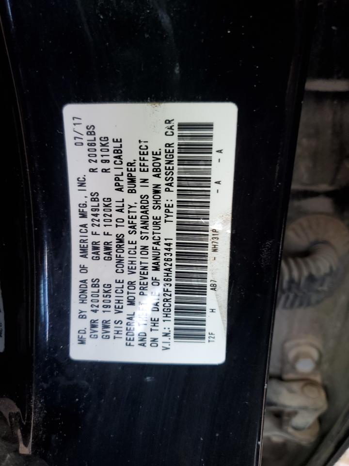 1HGCR2F36HA263441 2017 Honda Accord Lx