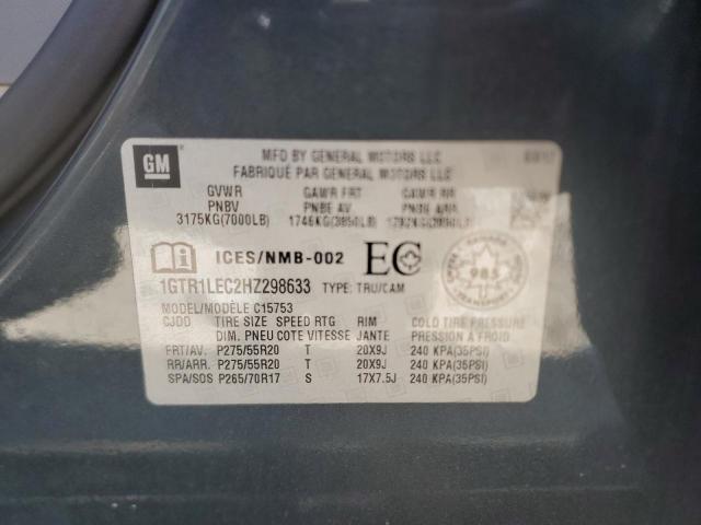 2017 GMC SIERRA C15 - 1GTR1LEC2HZ298633