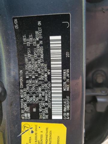 2006 Toyota Highlander Limited VIN: JTEEP21A960175601 Lot: 51191954