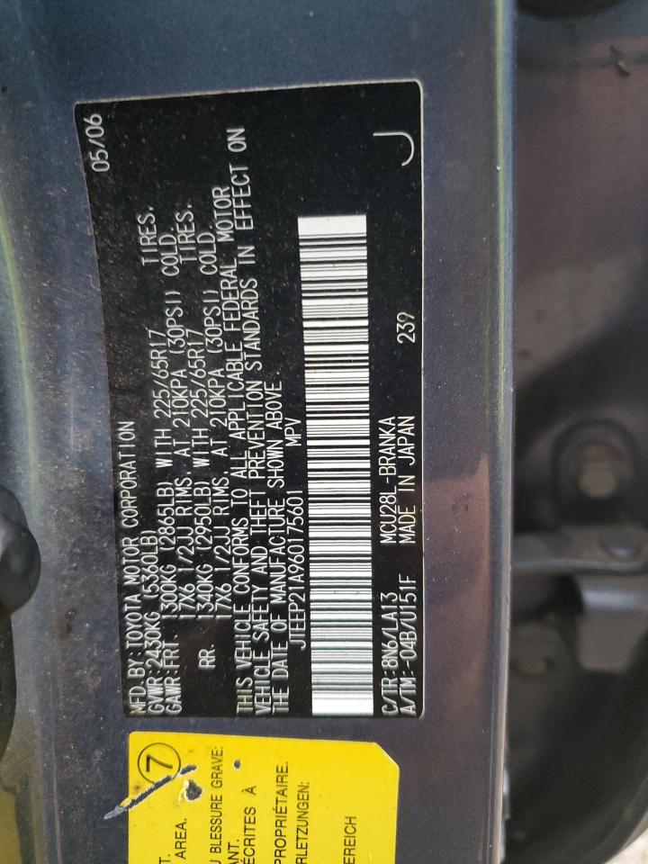 JTEEP21A960175601 2006 Toyota Highlander Limited